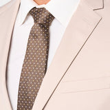 Tan 2 Button Suit - MenSuits