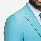 Turquoise 2 Button Suit - MenSuits