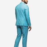 Turquoise 2 Button Suit - MenSuits