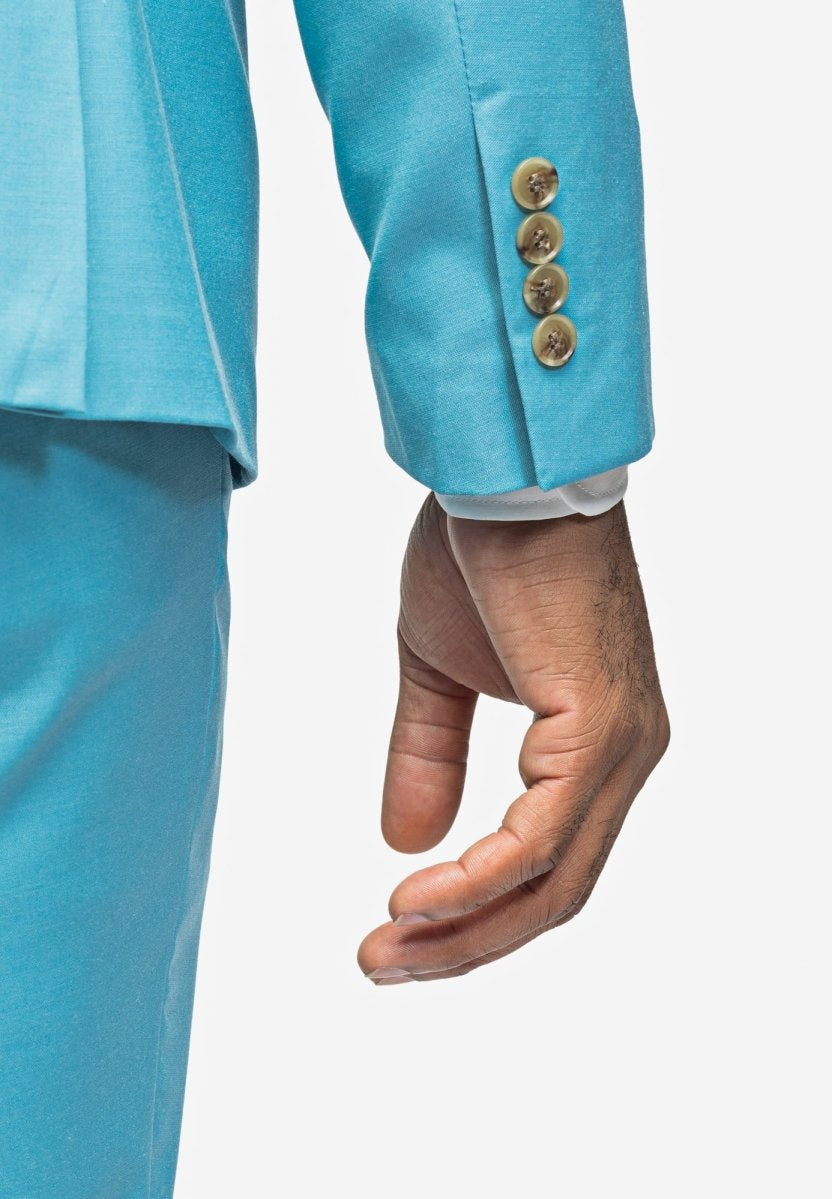 Turquoise 2 Button Suit - MenSuits