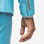 Turquoise 2 Button Suit - MenSuits