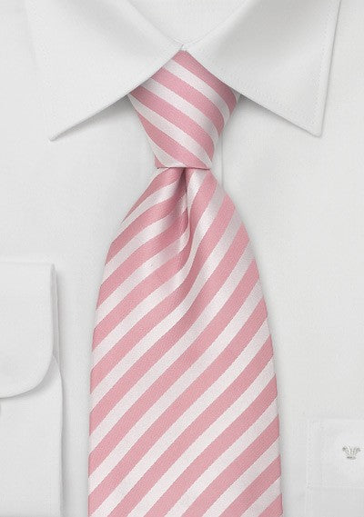 Tonal Rose Narrow Striped Necktie