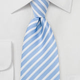 Blue Summer Striped Necktie