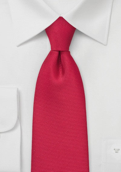 Bright Red MicroTexture Necktie