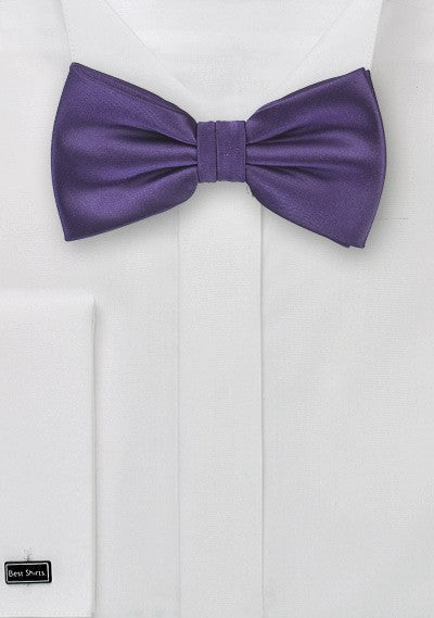 Purple Solid Bowtie