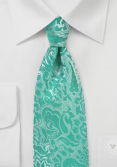 Mermaid Floral Paisley Necktie
