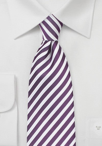 Grape Summer Striped Necktie