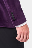 Regency Purple Velvet Shawl Lapel Tuxedo
