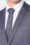 Blue Tickweave 2 Button Suit