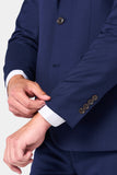 Modern Navy Blue 2 Button Suit