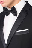 Classic Black Notch Lapel 2 Button Tuxedo