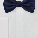 Midnight Blue Herringbone Bowtie