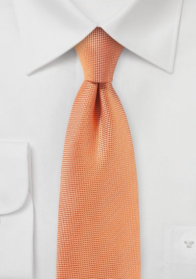 Tangerine MicroTexture Necktie