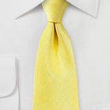 Sun Yellow Herringbone Necktie