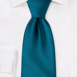 Dark Teal Solid Necktie