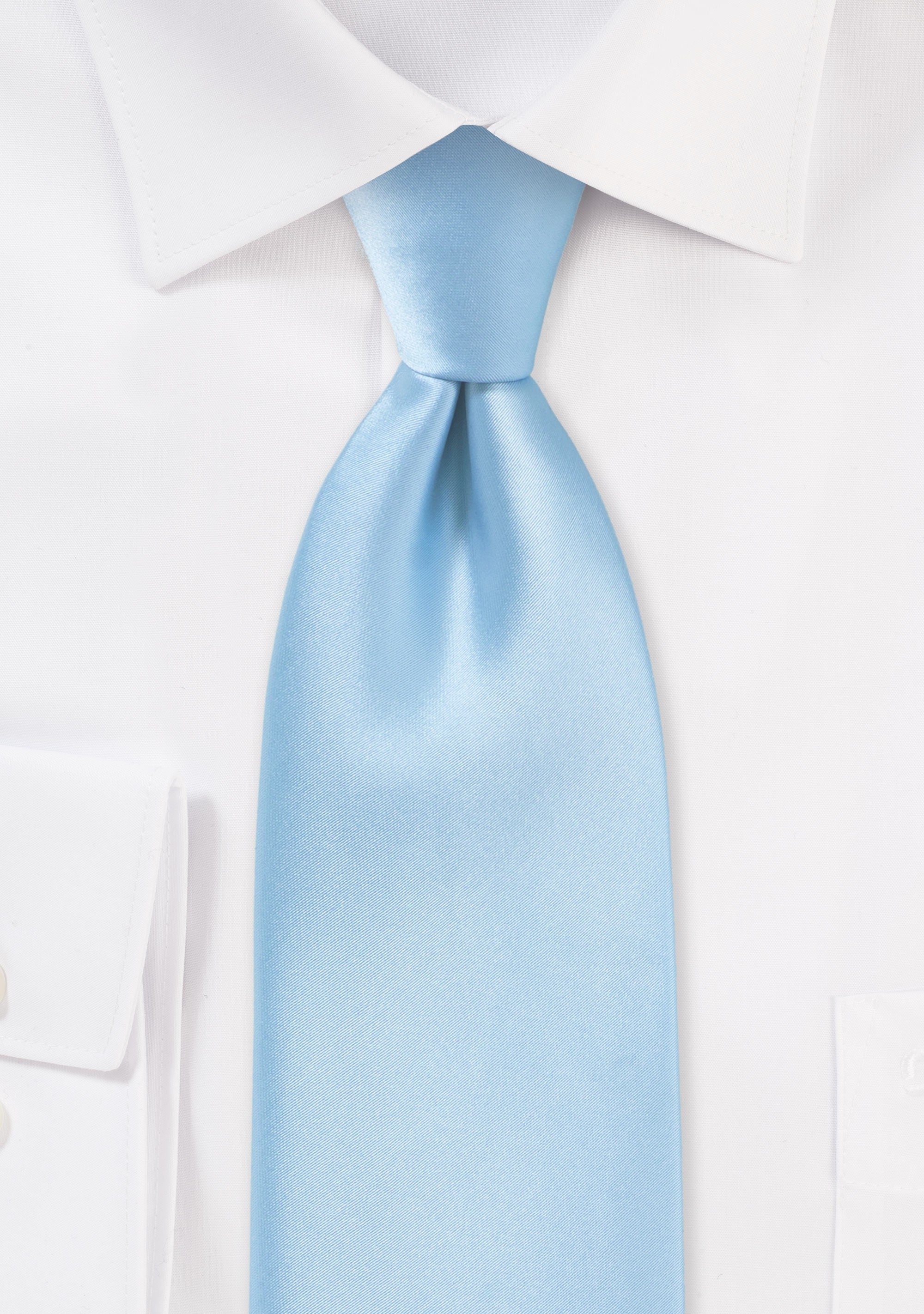 Powder Blue Solid Necktie