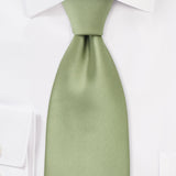 Sage Green Solid Necktie