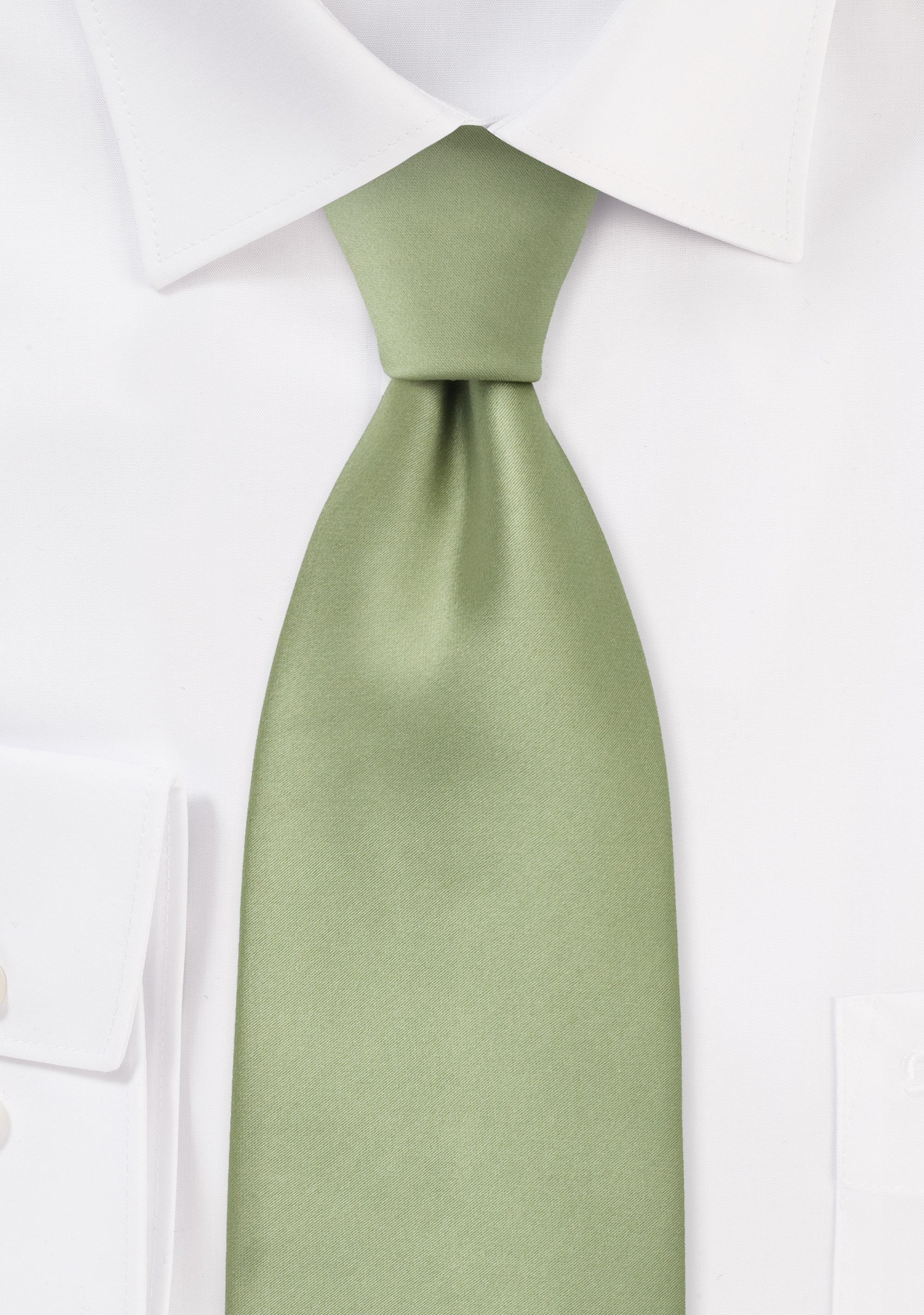 Sage Green Solid Necktie