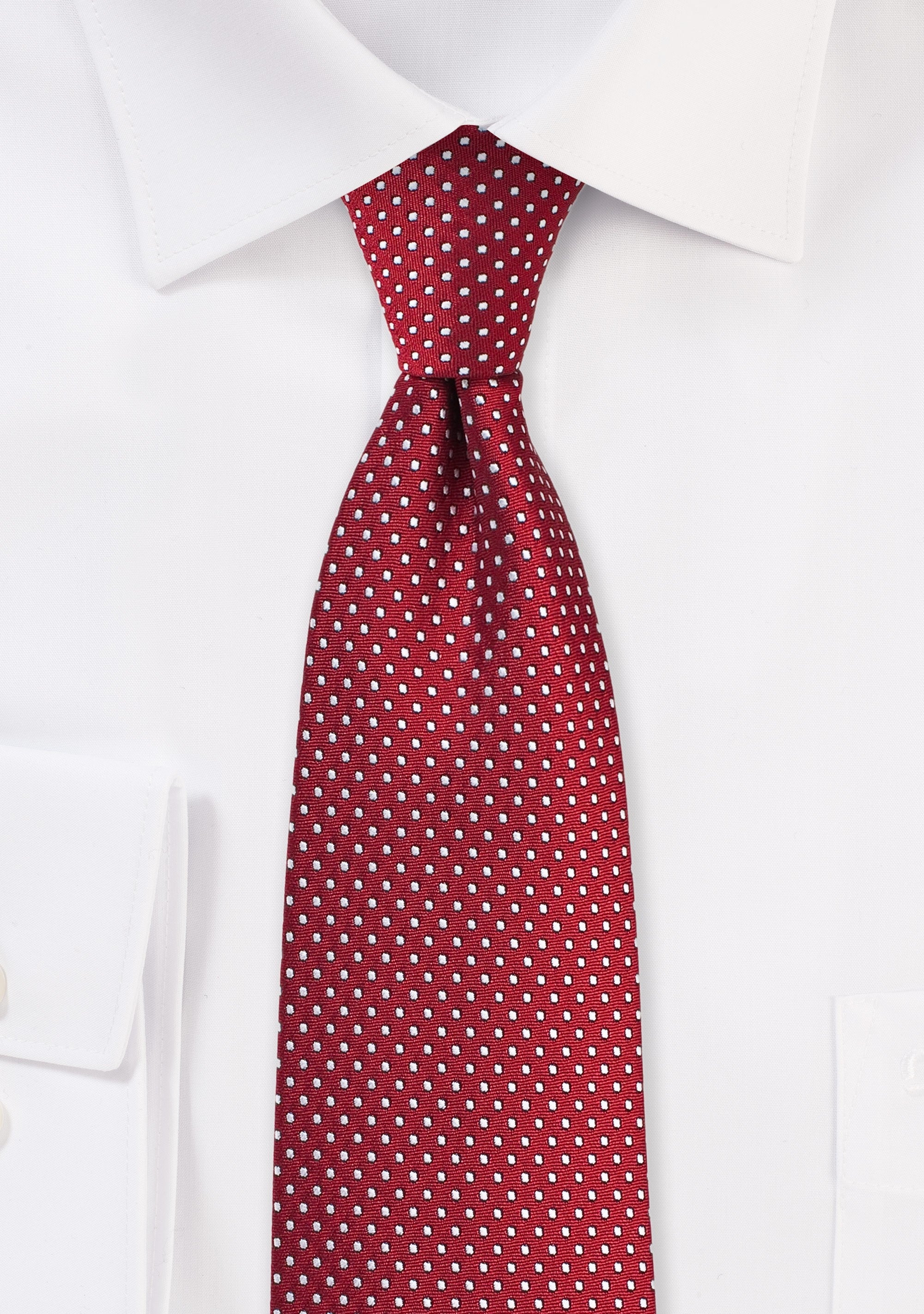 Cherry Pin Dot Necktie