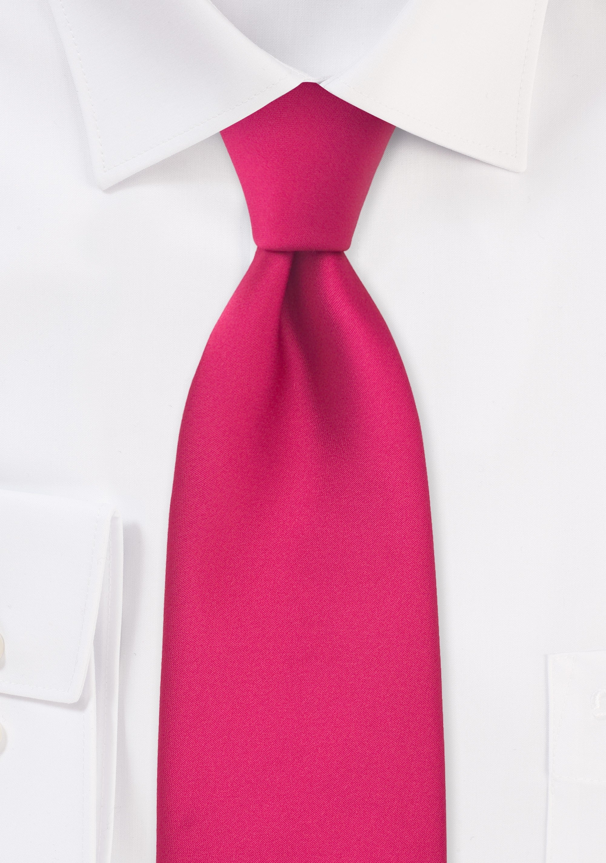 Hot Magenta Solid Necktie