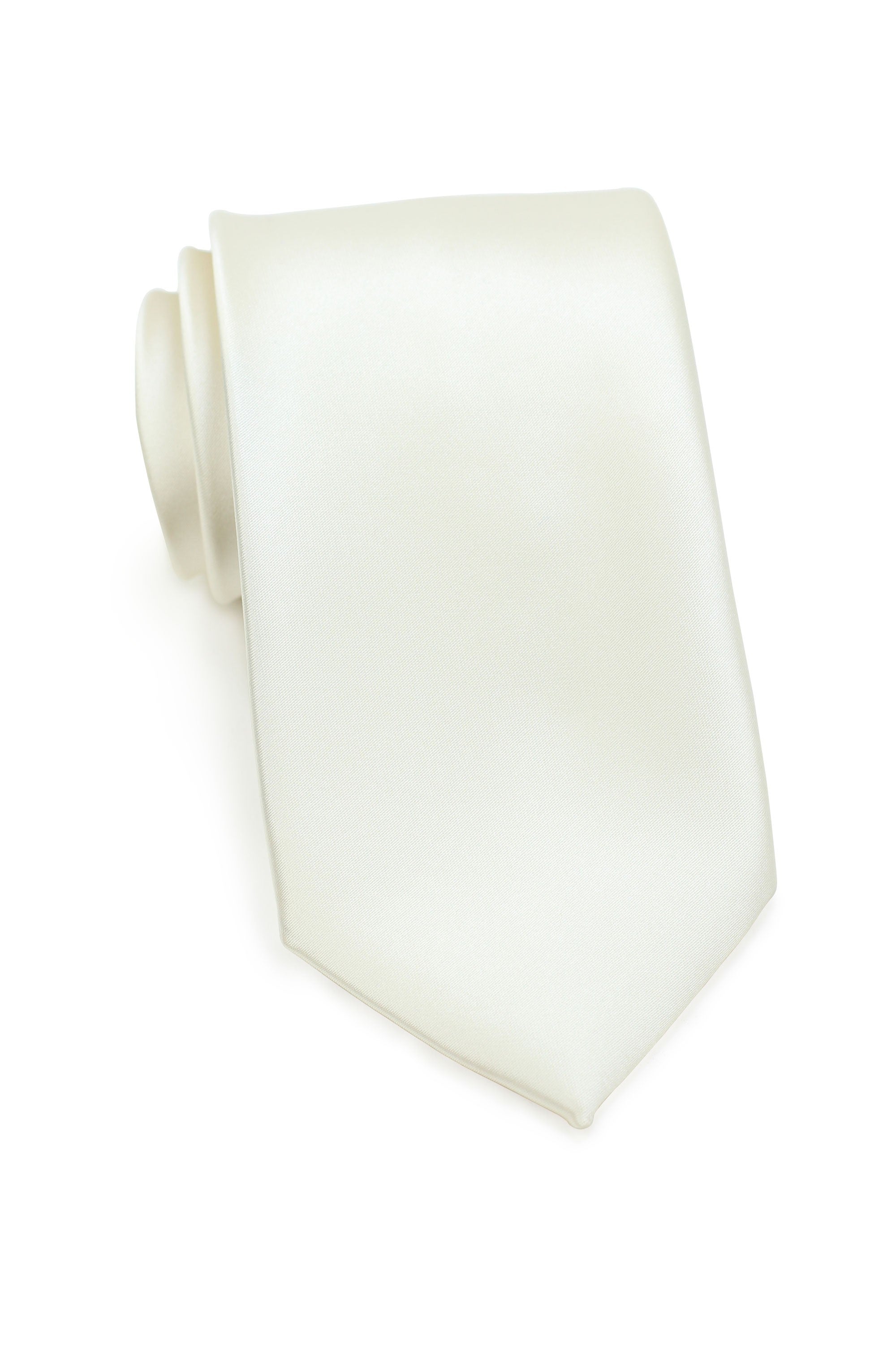 Cream Solid Necktie