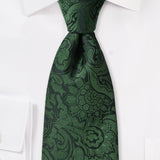 Forest Floral Paisley Necktie