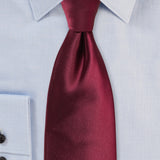 Wine Solid Necktie