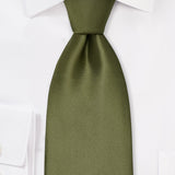 Olive Solid Necktie