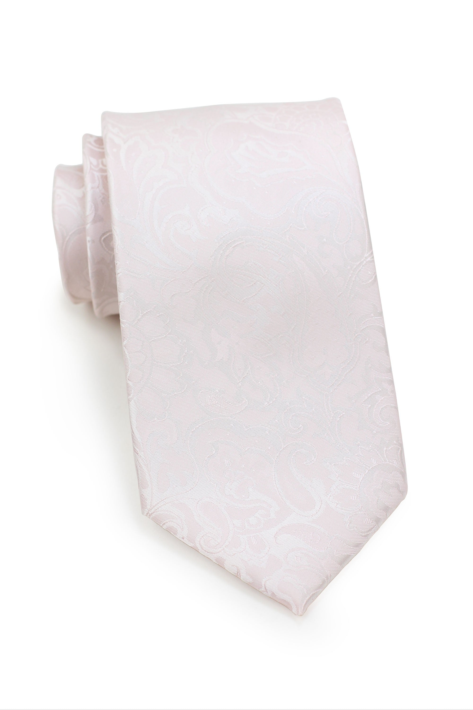 Blush Floral Paisley Necktie
