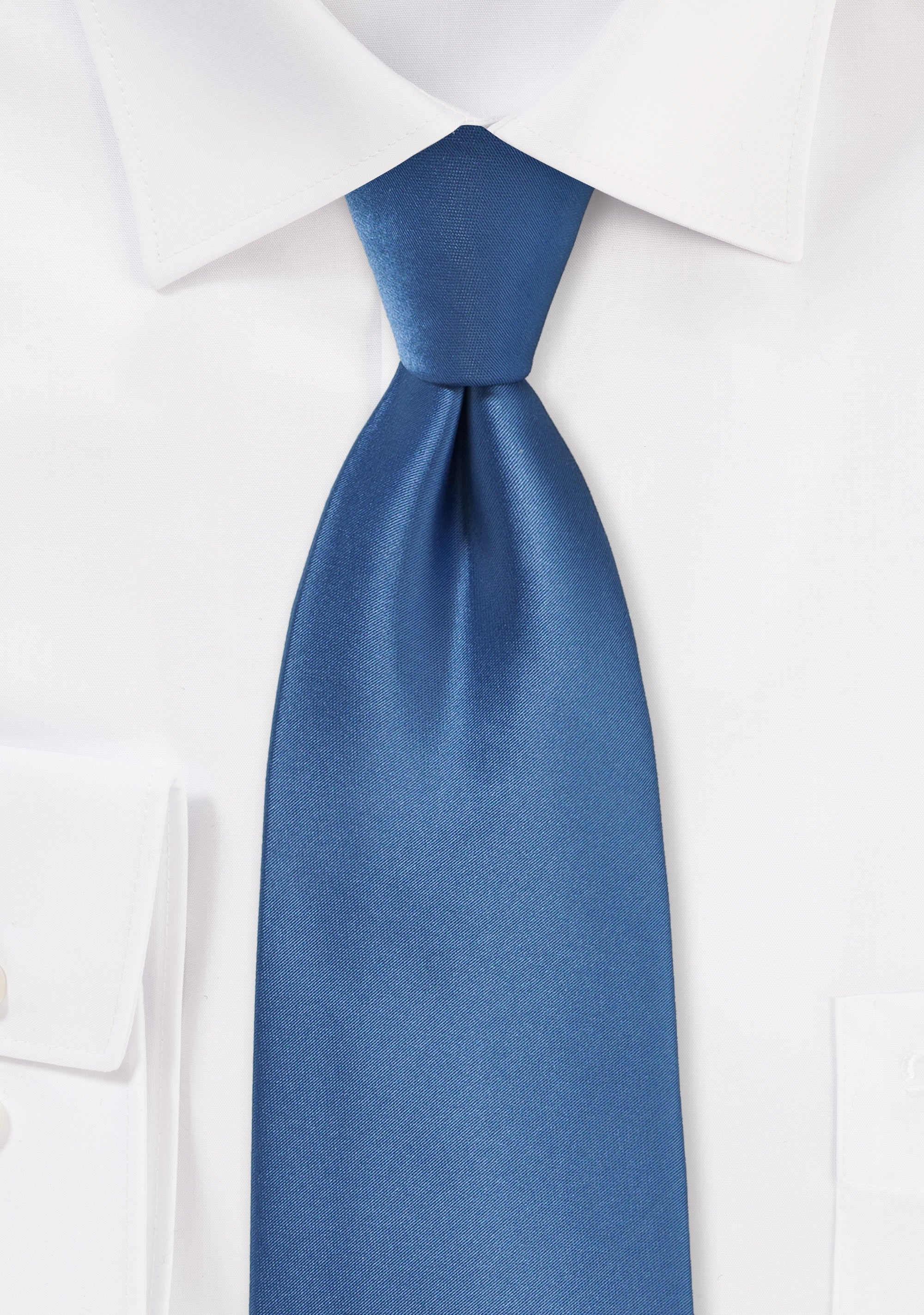 Steel Blue Solid Necktie