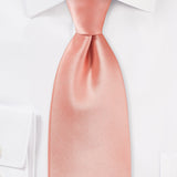 Tropical Peach Solid Necktie