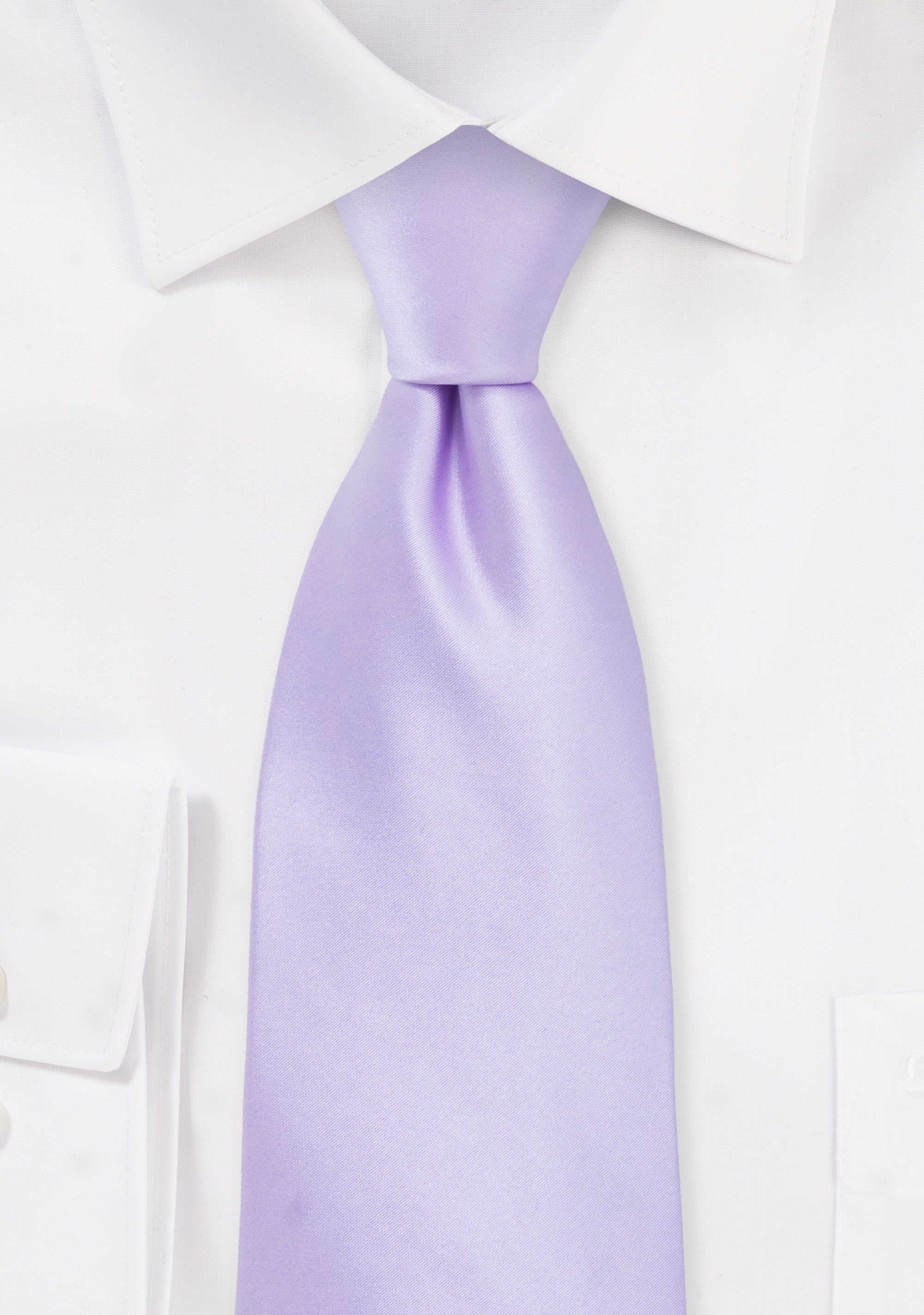 Sweet Lavender Solid Necktie