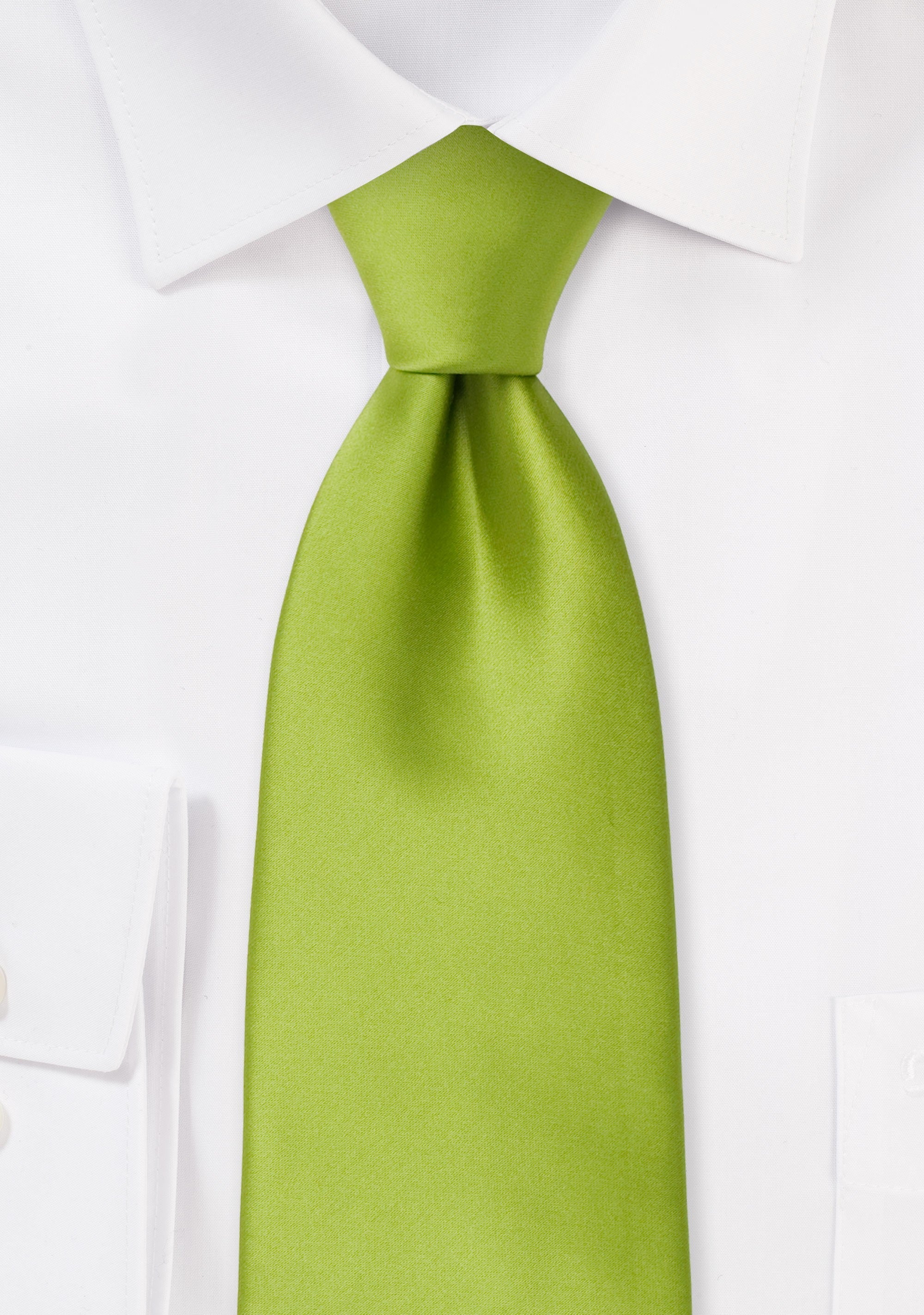 Green Apple Solid Necktie