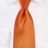 Tangerine Solid Necktie