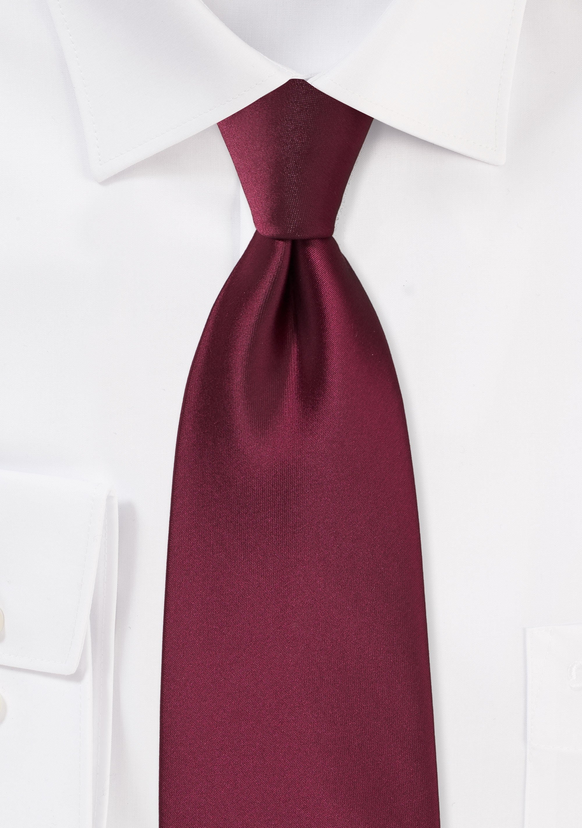 Claret Solid Necktie