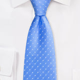 Costal Blue Polka Dot Necktie