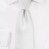 White Pin Dot Necktie