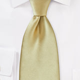 Golden Tan Solid Necktie