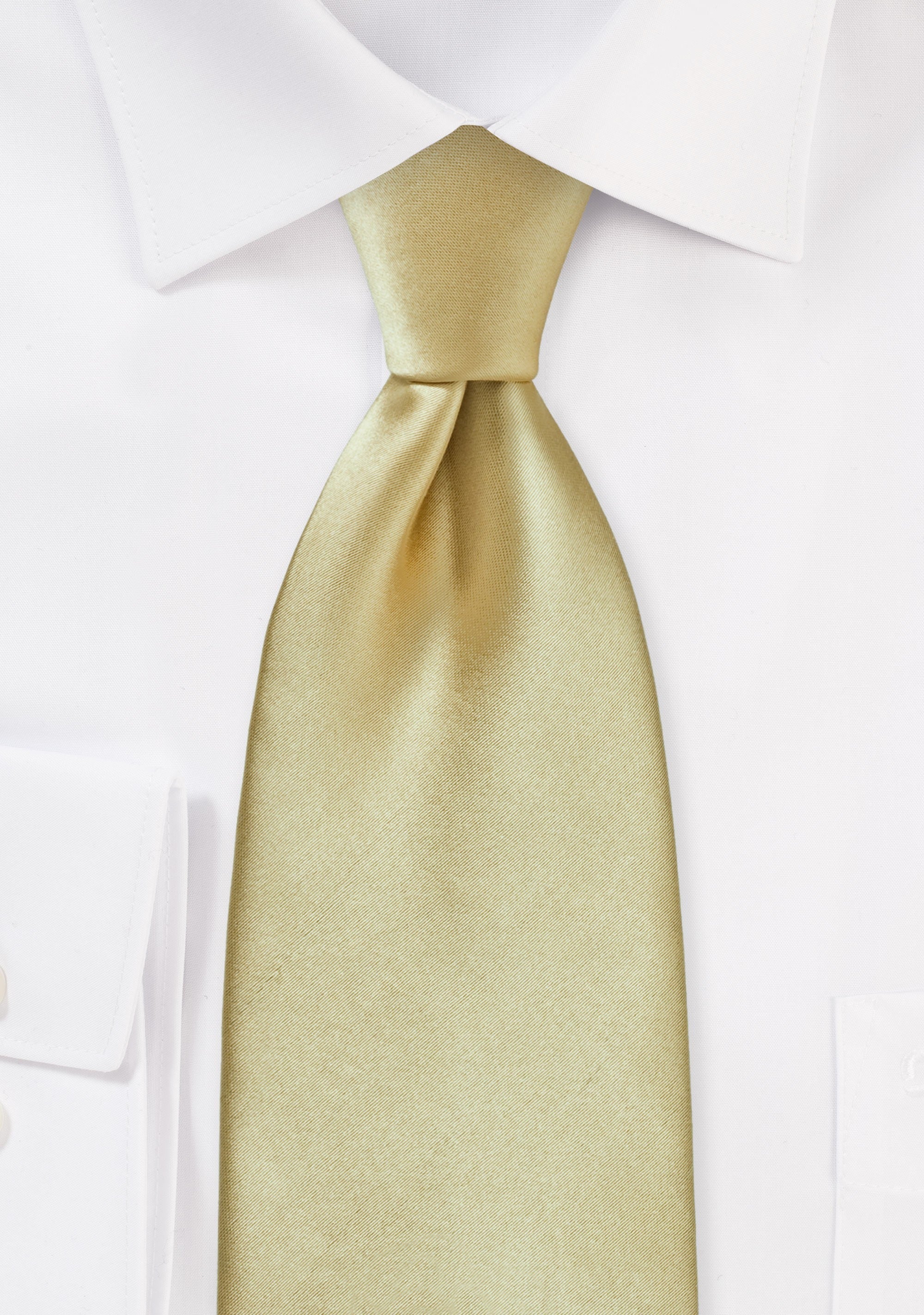 Golden Tan Solid Necktie