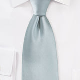 Dove Gray Solid Necktie
