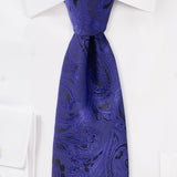 Ultra Marine Blue Proper Paisley Necktie