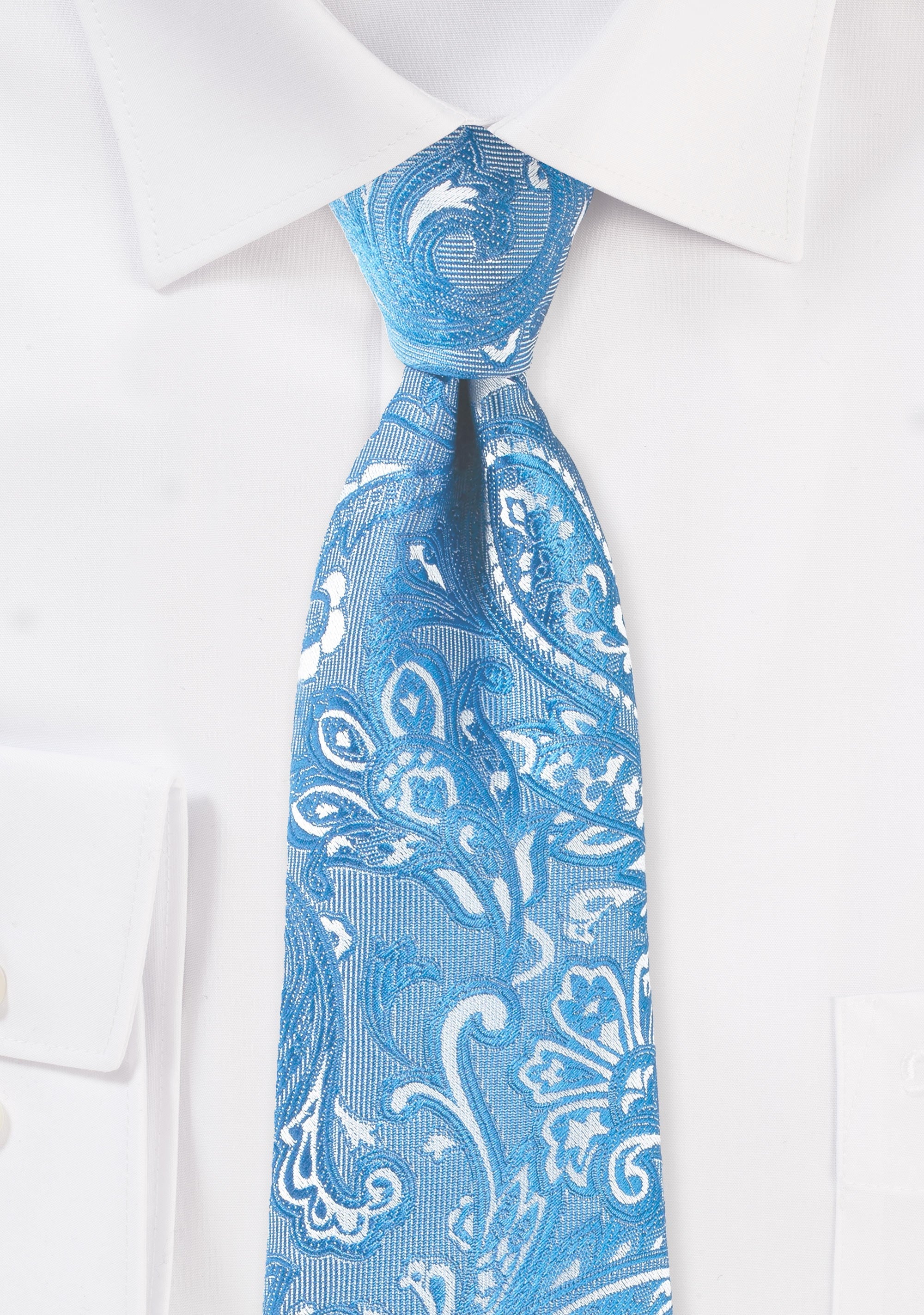 Blue Jay Proper Paisley Necktie