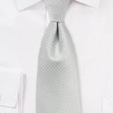Silver Pin Dot Necktie