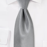 Sterling Silver Small Texture Necktie