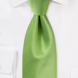 Kiwi Green Small Texture Necktie