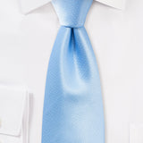 Capri Blue Small Texture Necktie