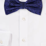 Ultra Marine Blue Proper Paisley Bowtie