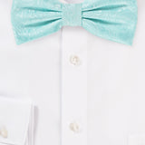 Robins Egg Blue Proper Paisley Bowtie