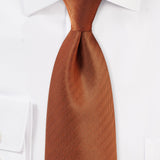 Burnt Orange Herringbone Necktie