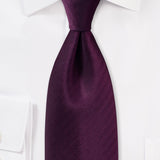 Grape Purple Herringbone Necktie